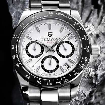 PAGANI DESIGN PD1644 Men's Quartz Chronograph Watch – Sapphire Crystal, 100M Water Resistant