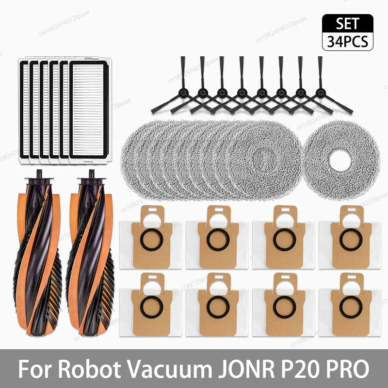 JONR P20 PRO / T5 Pro Robot Vacuum Spare Parts | Brush / Filter / Mop / Dustbag