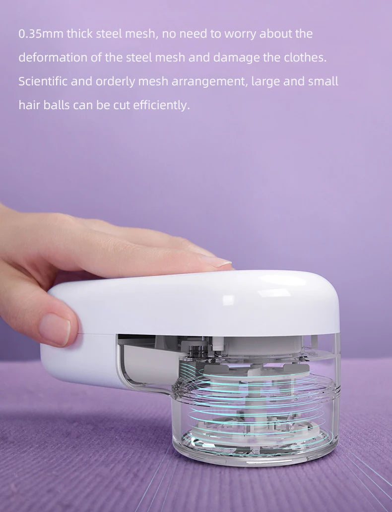 Mijia Electric Lint Remover & Cutter — USB Charging, Portable Clothes Hair Ball Trimmer