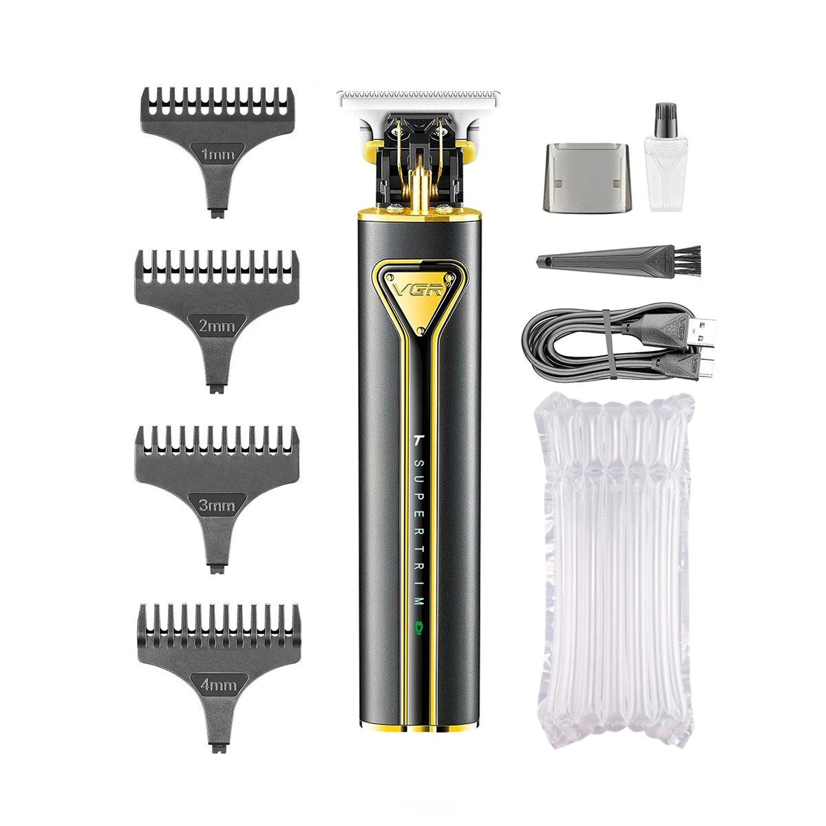 VGR T9 Hair Clipper V-009 – Professional Rechargeable Cordless Beard Trimmer & Haircut Machine for Men