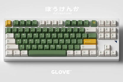 Glove X Domikey Cherry Adventurer ABS Doubleshot Keycaps – MX Stem, 60/87/104 Layout