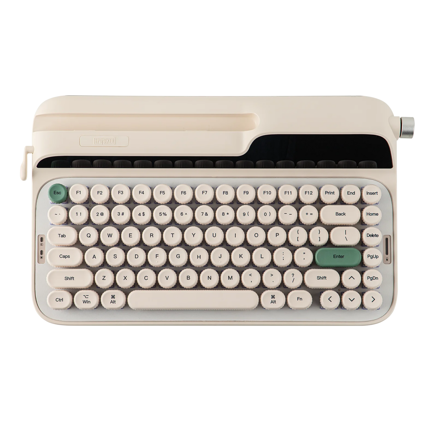 EPOMAKER Glyph 75% Mechanical Keyboard | Retro Typewriter | TFT Screen | Rotary Knob | Wired / 2.4GHz / BT