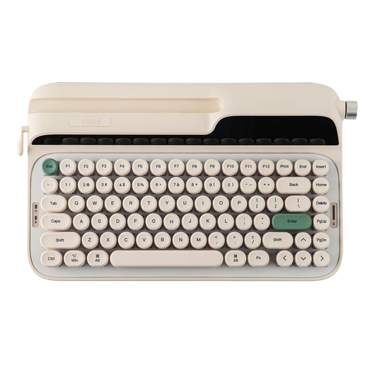 EPOMAKER Glyph 75% Mechanical Keyboard | Retro Typewriter | TFT Screen | Rotary Knob | Wired / 2.4GHz / BT