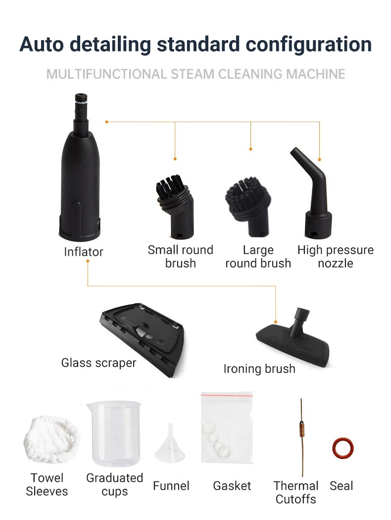 DIVEDEER Handheld Steam Cleaner 220V EU – High Temperature Sterilization
