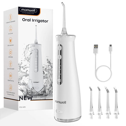 Cordless Water Flosser | 4 Jet Tips | 4 Modes | 260ml | IPX7 Waterproof