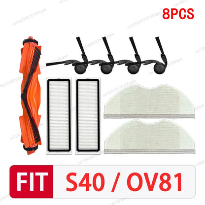 Xiaomi S40 / OV81 Robot Vacuum Spare Parts – Brush, Filter, Mop & Dust Bag
