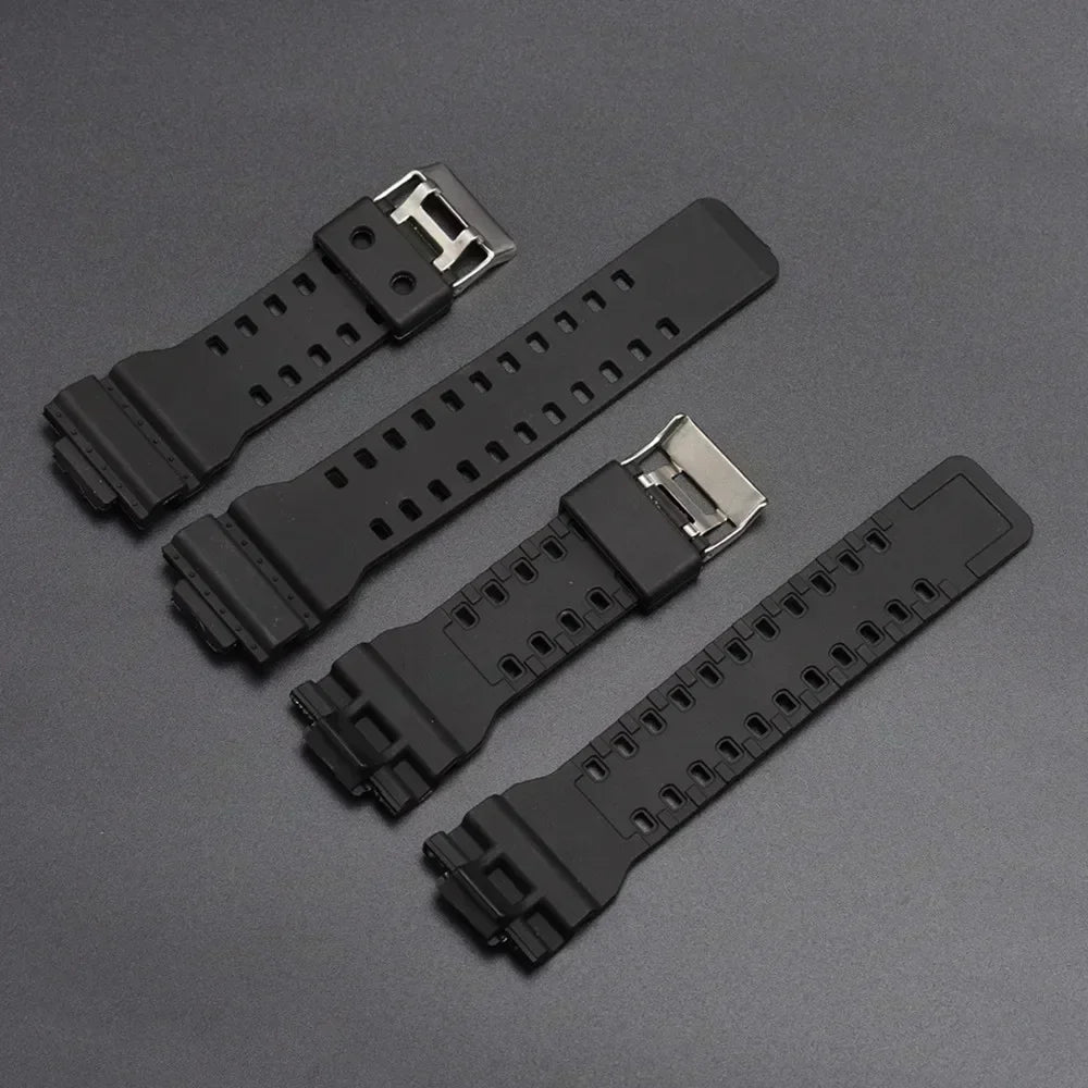 Silicone Replacement Watch Strap for Casio G-Shock GA-100/110/200/400/700 – 16mm Resin Band