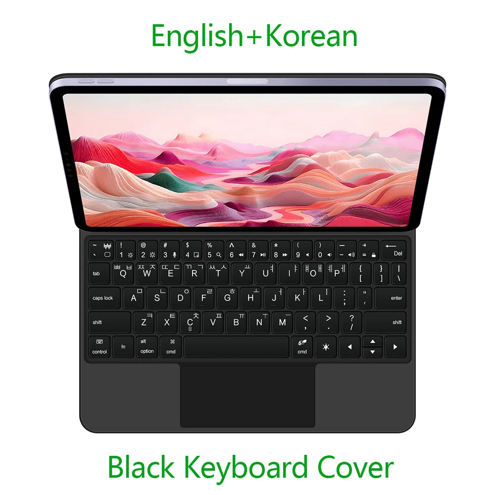 Backlit Magic Keyboard Case for iPad Air 11" M2/M3/M4 2024-2026 – Multi-touch, Smart Folio