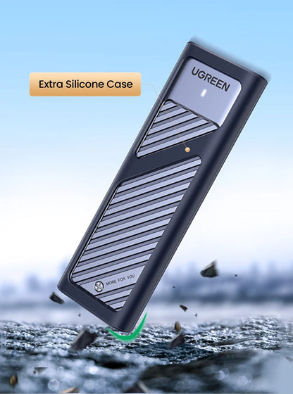 UGREEN M.2 NVMe SSD Enclosure – USB-C 3.2 Gen2 10Gbps Tool-Free External SSD Adapter
