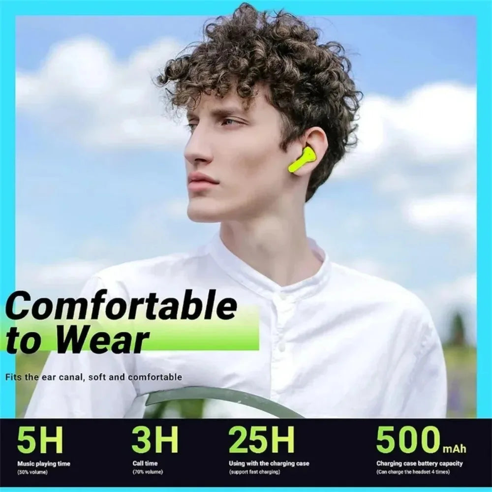AEDG Air 31 Transparent Crystal TWS Wireless Earbuds – ENC Noise Cancelling, Gaming Mode, Dual Driver