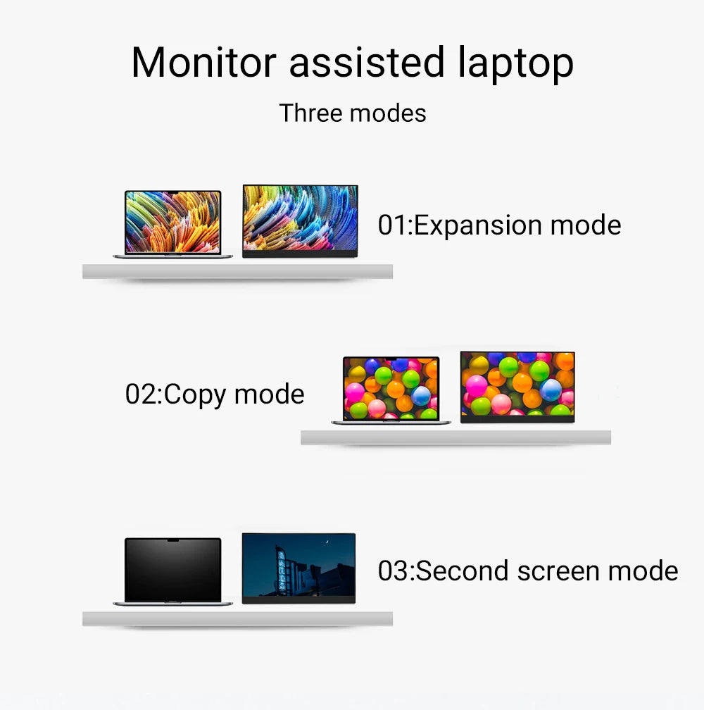 ZSUS 18-Inch 1080P 100Hz 100%sRGB Portable Monitor 16:9 HDR 350cd /M² For XBox PS4 / 5 Switch Cell Phone PC Loptop Extension