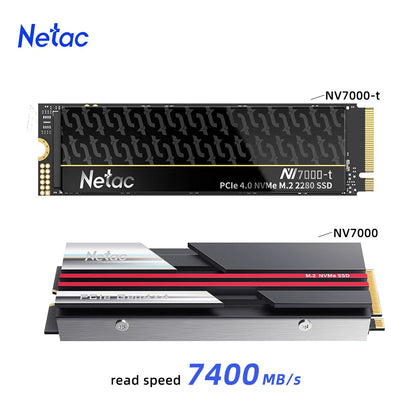 Netac NVMe SSD M.2 2280 PCIe 4.0 | 7400MB/s | 1TB / 2TB / 4TB | For PS5, Laptop & PC