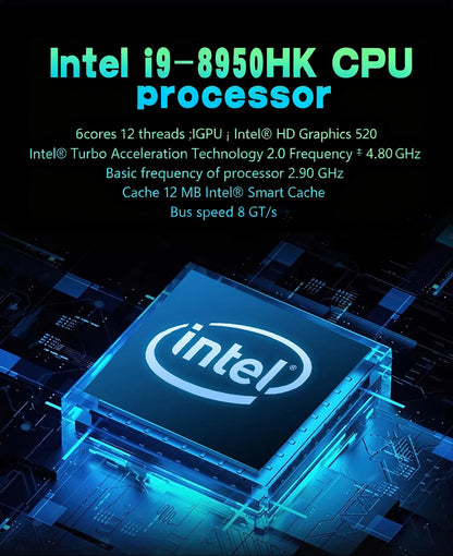 15.6" Laptop Intel Core i9-10980HK – 16GB RAM 1TB SSD Fingerprint Backlit Keyboard Windows 11