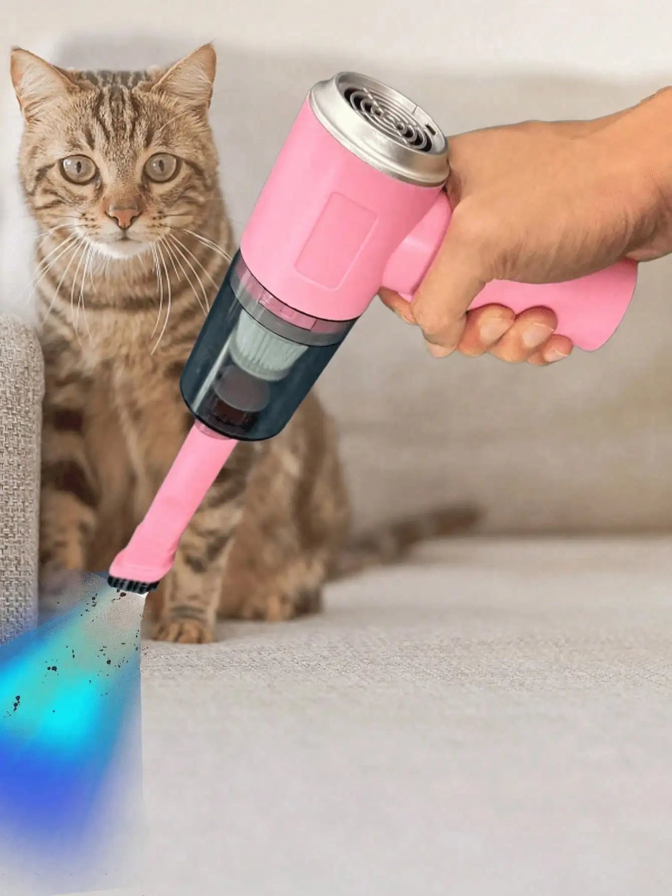 Cordless Handheld Vacuum Cleaner | Rechargeable, Multiple Nozzles for Car, Home, Pet Hair & Keyboard