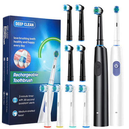 Sonic Rechargeable Electric Toothbrush – 5 Modes, 4 Brush Heads, Waterproof