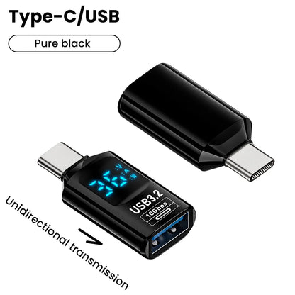 USB 3.2 digital display adapter with USB-C converter for fast charging and data transfer, compatible with Huawei and Xiaomi laptops