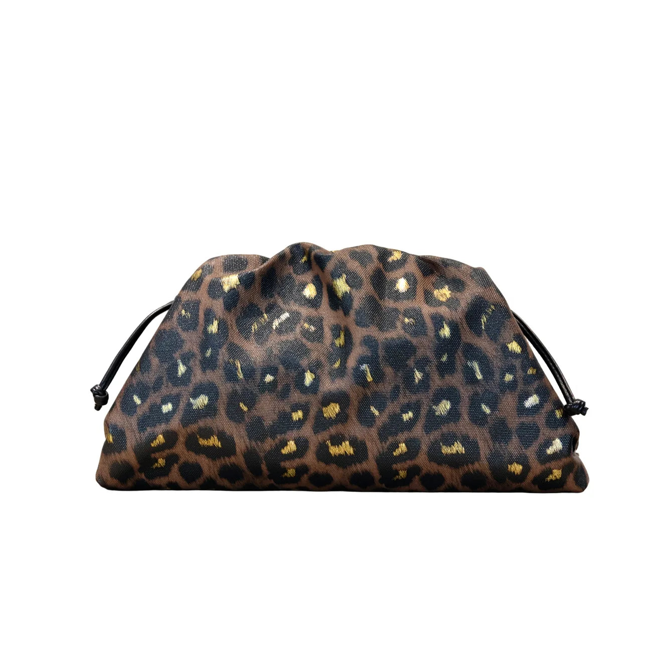 Ruched Snake Pattern Dumpling Shoulder Bag