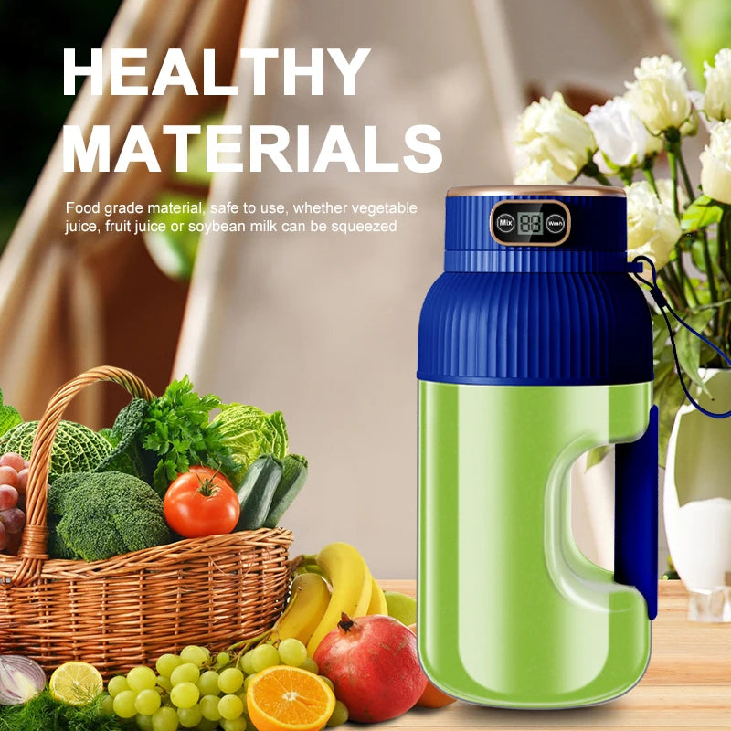 1000ML Portable USB Juicer Blender – Citrus Smoothie Cup for Travel & Home