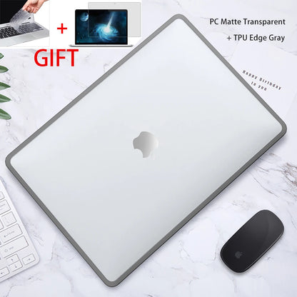 Soft TPU+PC MacBook Case – Pro 16/14/13, Air 15/13, M1–M5 (2019–2025)