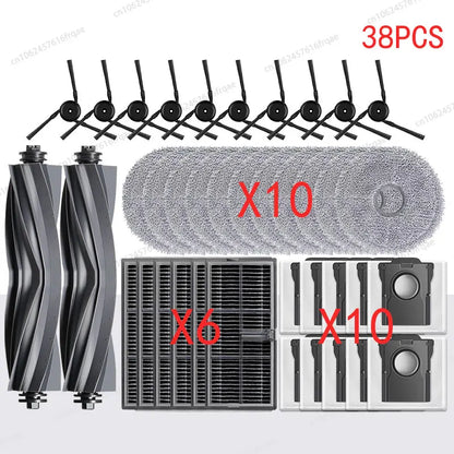 MOVA P50 Pro Ultra / P50 Ultra Robot Vacuum Replacement Parts | Brush, Mop, HEPA Filter, Dust Bag