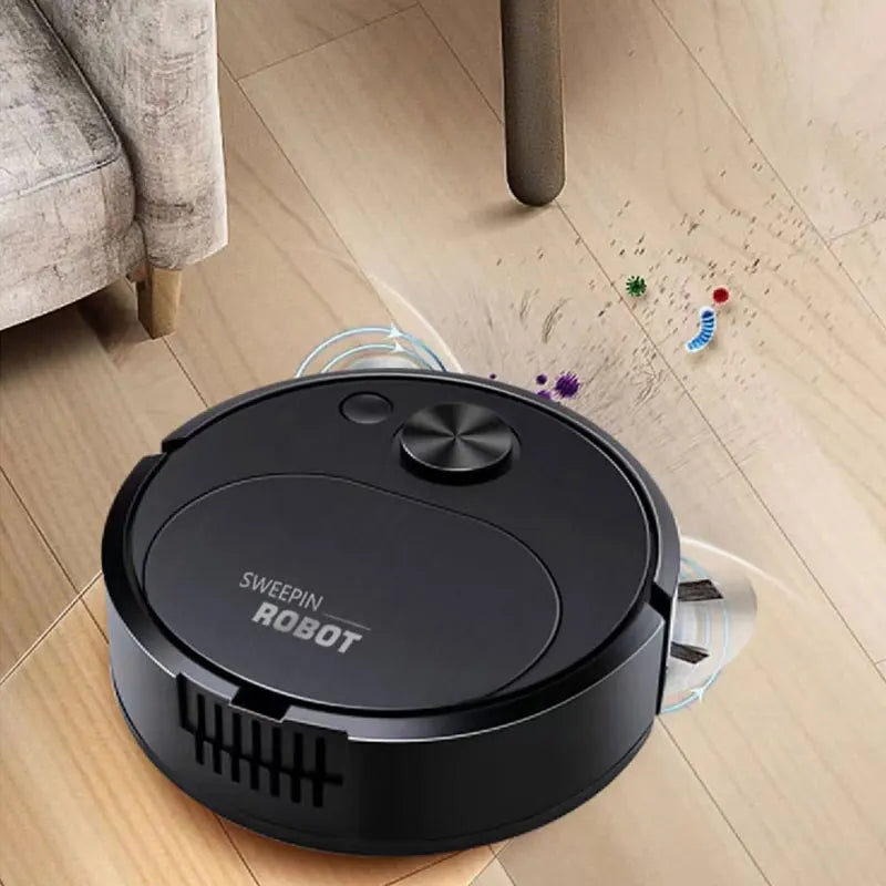 R.E.D. Shopping 3-in-1 smart robot vacuum cleaner with mopping, 1500Pa wireless sweeping for home and office cleaning.