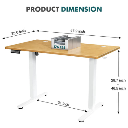 JHK Electric Height Adjustable Standing Desk – Ergonomic Sit-Stand Home Office