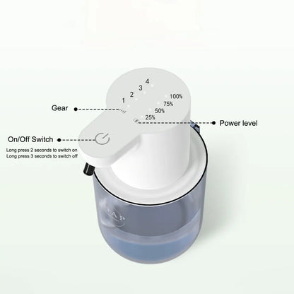 JPNPL Automatic Soap Dispenser – 400ml, 4-Gear Infrared Sensor, Foam & Liquid, IPX5, for Home & Bathroom