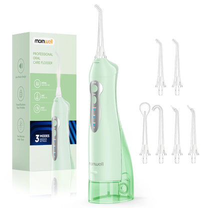 Mornwell D52 Cordless Water Flosser – 4 Jets, 3 Modes, IPX7 Waterproof