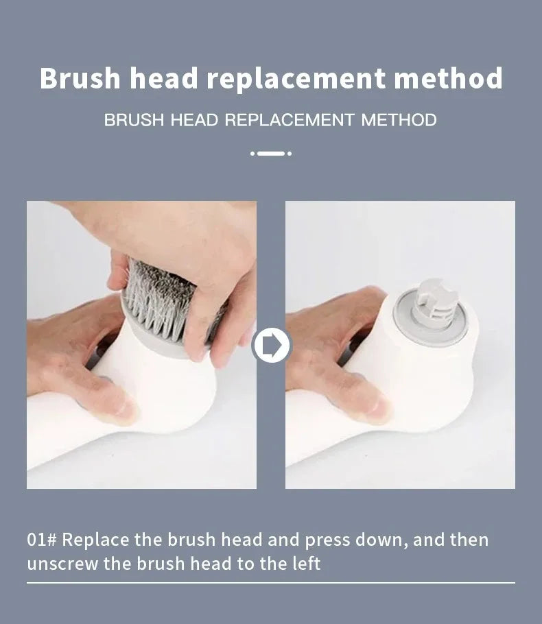 Wireless Handheld Electric Cleaning Scrubber – Rechargeable, Multi-Surface Brush Tool for Car, Home & Kitchen