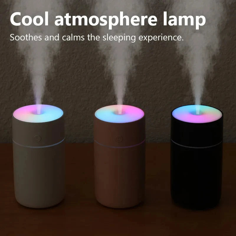 HOMEFISH Mini USB Aroma Diffuser – Portable Rechargeable Wireless Humidifier, Essential Oil Atomizer for Home & Car