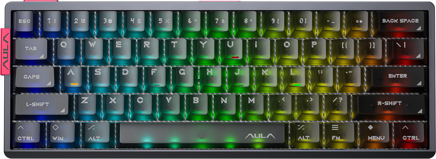 AULA AG60 60% Wired CNC Aluminum Mechanical Gaming Keyboard – 8000Hz Polling, RGB, 61-Key