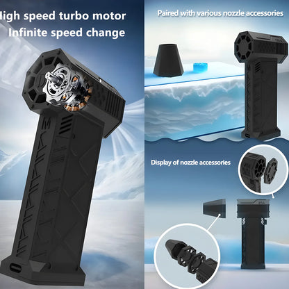 BESY S16 Electric Air Duster – 130,000RPM Brushless Motor, Handheld Turbo Fan for PC, Keyboard, Car