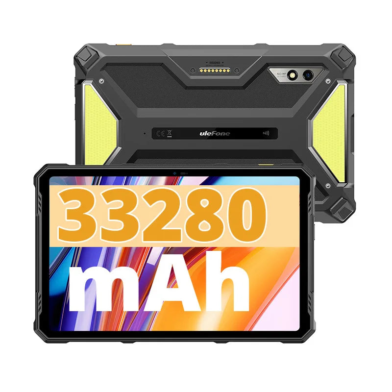 Ulefone Armor Pad 3 Pro – Rugged Tablet, 33280mAh, MT8788, 16GB+256GB, 10.36" 2K, 50MP, 4G LTE, Android 13