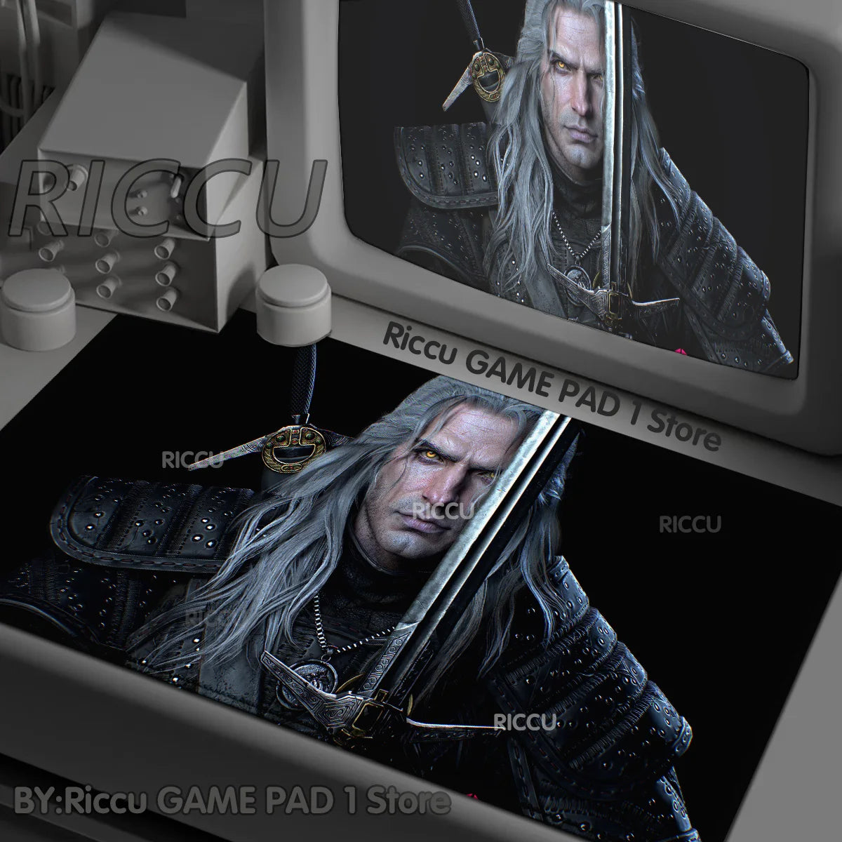 The Witcher 3 XXL Gaming Mouse Pad – Non-Slip, Lockedge, Thickened, Oversized Deskmat