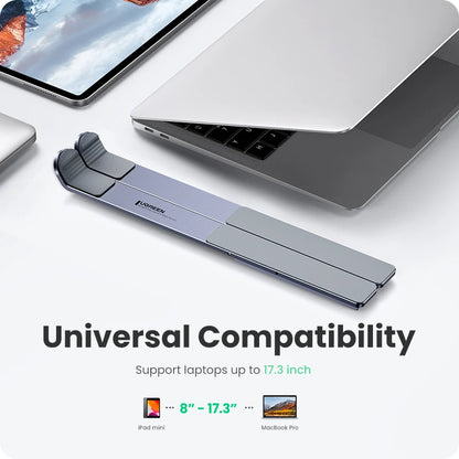 UGREEN Foldable Aluminum Laptop Stand – MacBook, Tablet & Phone