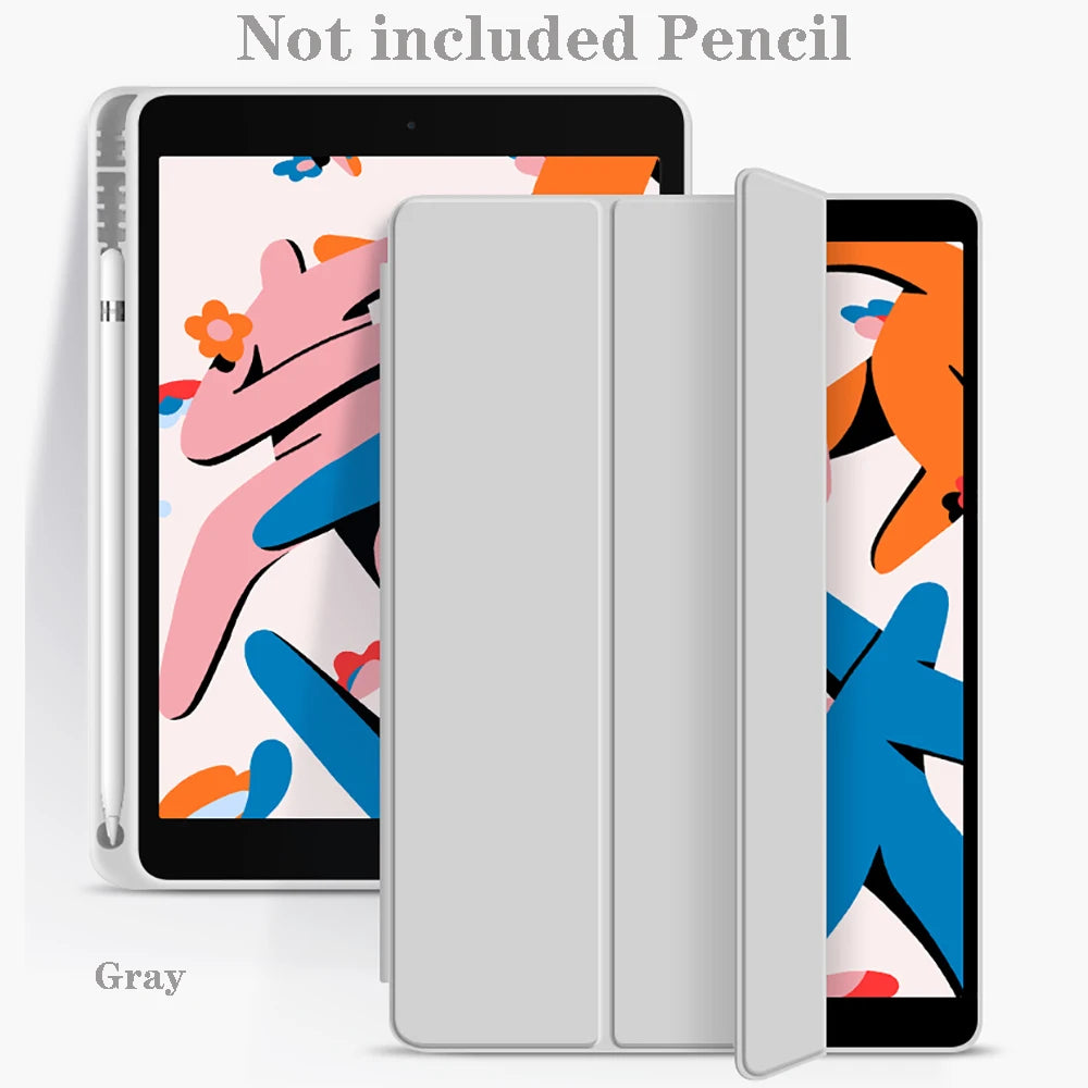 iPad Case with Pencil Holder – iPad 11th/10th/9th Gen, Air 4/5, Pro 11/12.9/13, Mini 5/6/7
