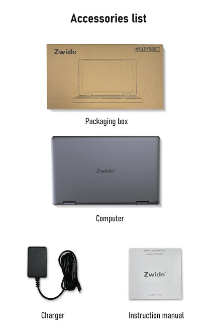 Zwide Pocket Book N8 Pro – 8" Yoga Mini Laptop, Intel i3-N305, 16GB LPDDR5, up to 2TB SSD, Windows 11