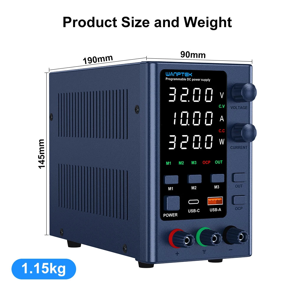 Wanptek Adjustable DC Lab Bench Power Supply