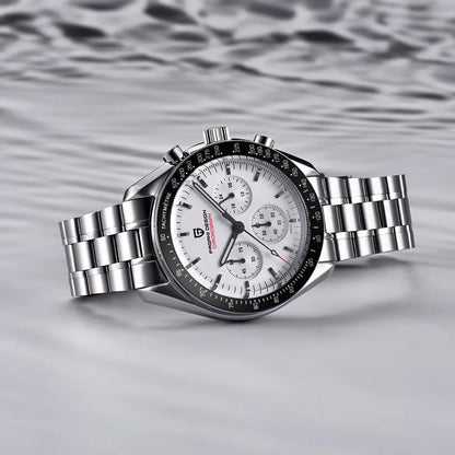 PAGANI DESIGN 1701 V5 Men's Luxury Quartz Chronograph Watch – AR Sapphire Glass, 100M Waterproof