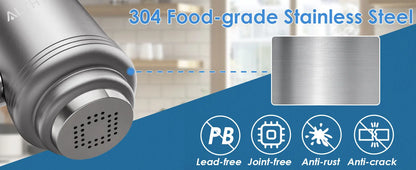 ALTHY Stainless Steel Faucet Water Filter – NSF Certified, Reduces Lead, Chlorine & Bad Taste
