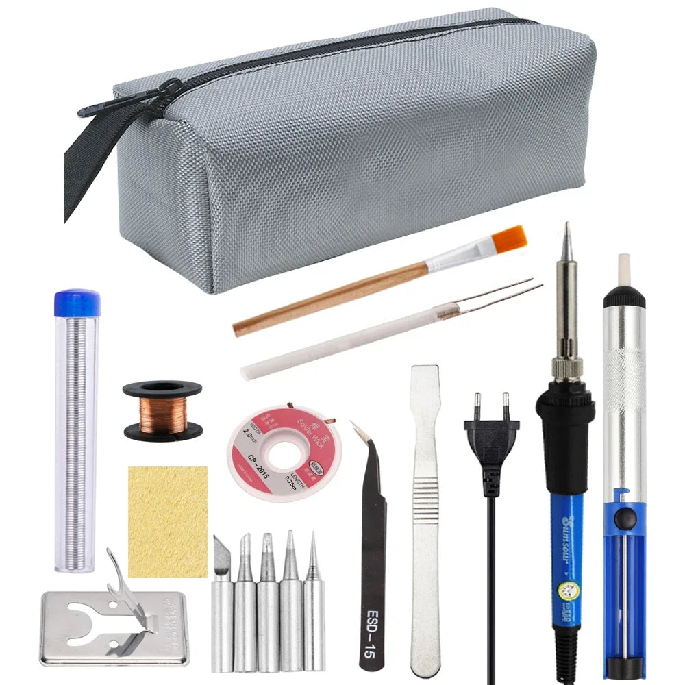 60W / 80W Adjustable Temperature Electric Soldering Iron – Digital Display