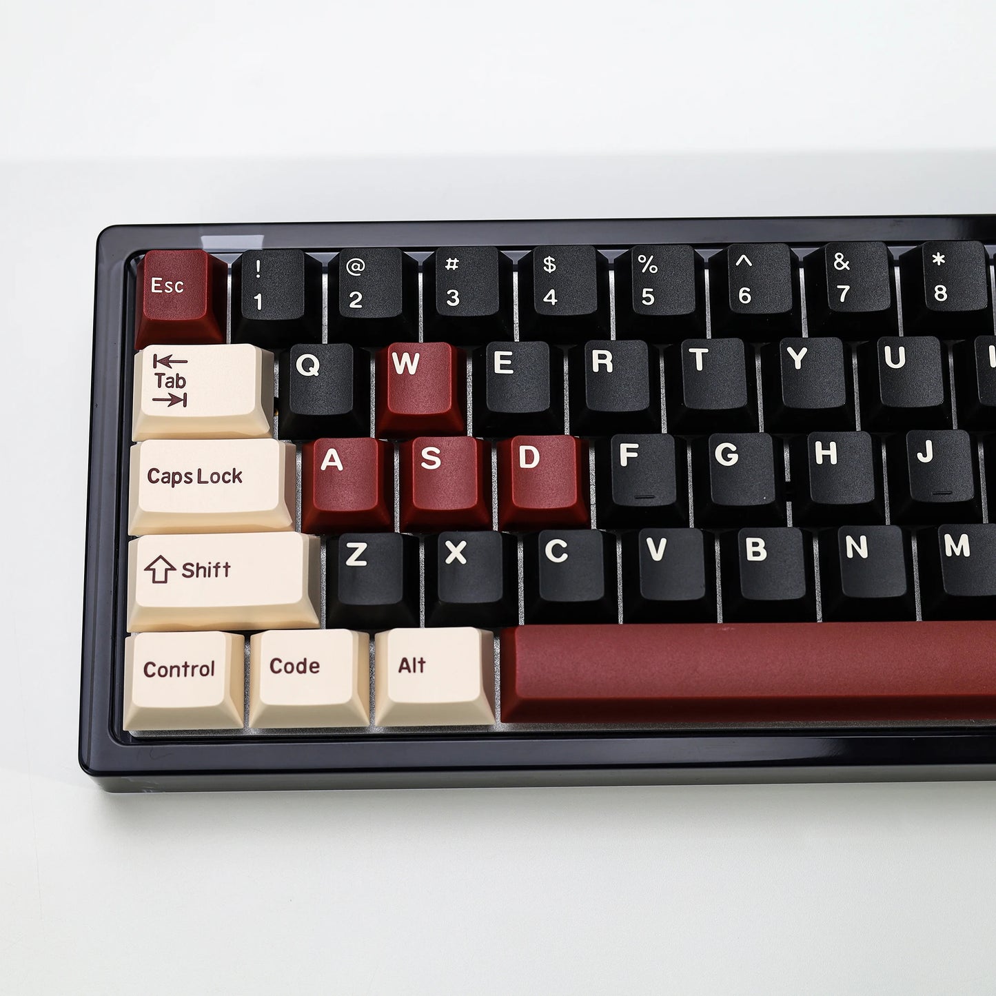KBDiy Rome Set 174-Key Cherry Profile PBT Double Shot Keycaps – Jade Translucent for Mechanical Keyboards