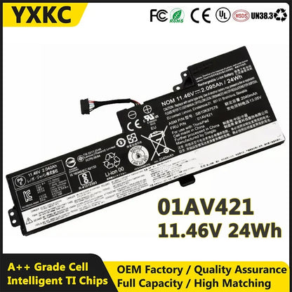 Lenovo ThinkPad Laptop Battery 01AV419 01AV420 01AV421 – 11.46V 24Wh | A475 A485 T470 T480 TP25
