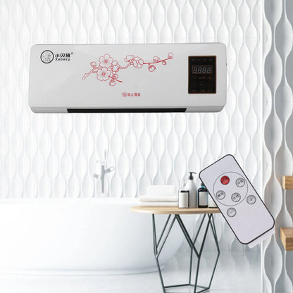 Portable Space Heater – Wall Mountable, Remote Control, Low Noise, for Bathroom & Bedroom