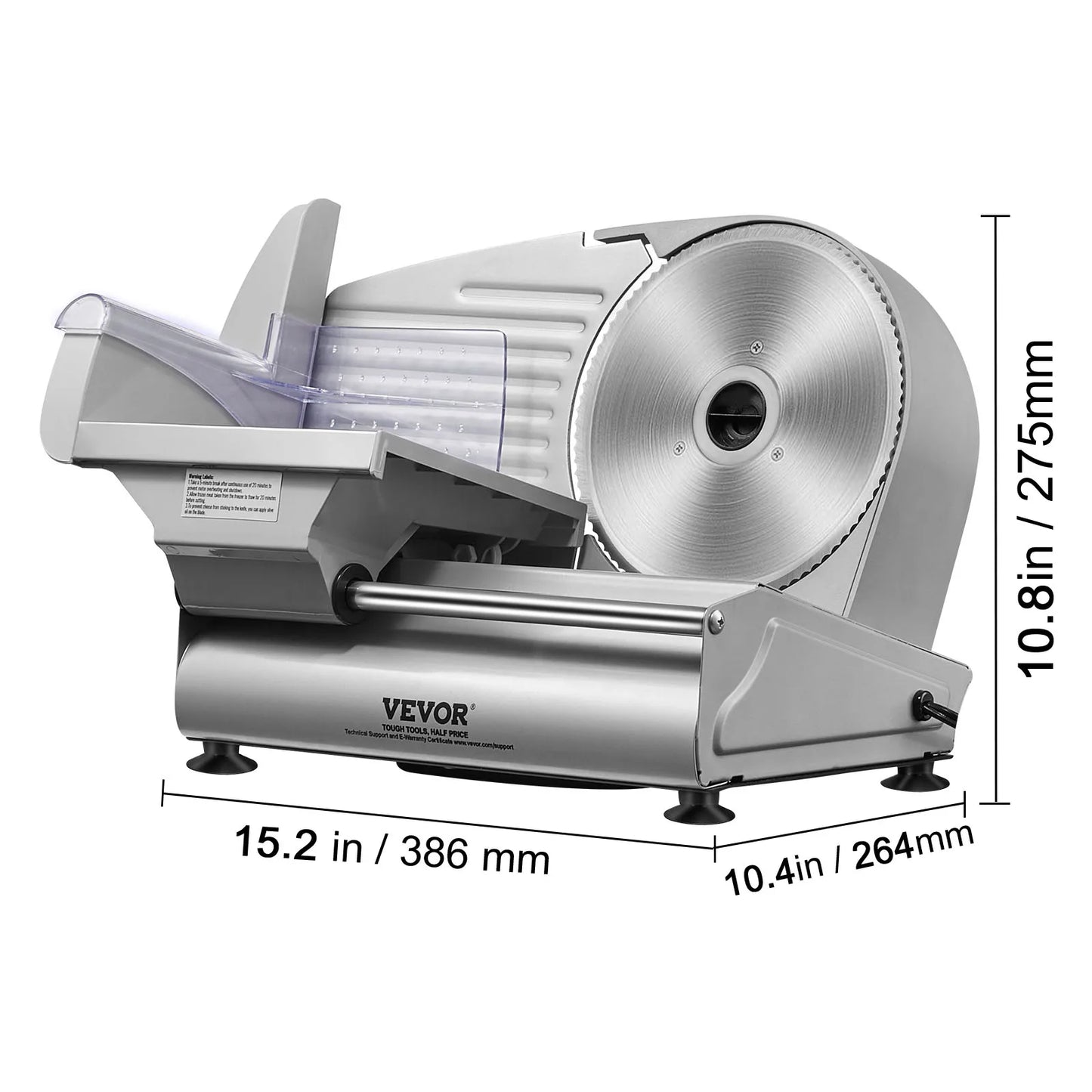SucceBuy Electric Meat Slicer | 200W | 19cm Blade | Adjustable Thickness | EU 220V