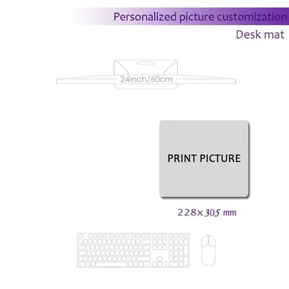 Custom Gaming Mouse Pad Deskmat – Multiple Sizes, Waterproof, Non-Slip Rubber