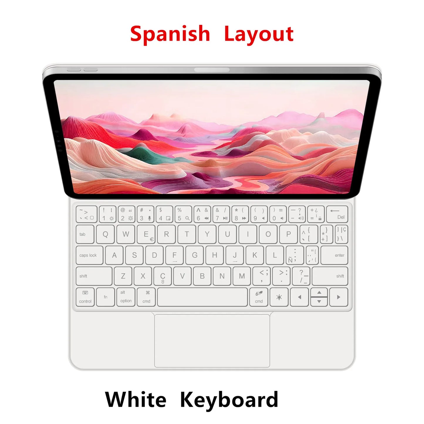 Magic Keyboard for iPad 11th Gen (A16) 2025 | Smart Case | Multi-Language | Black & White | 7 Languages