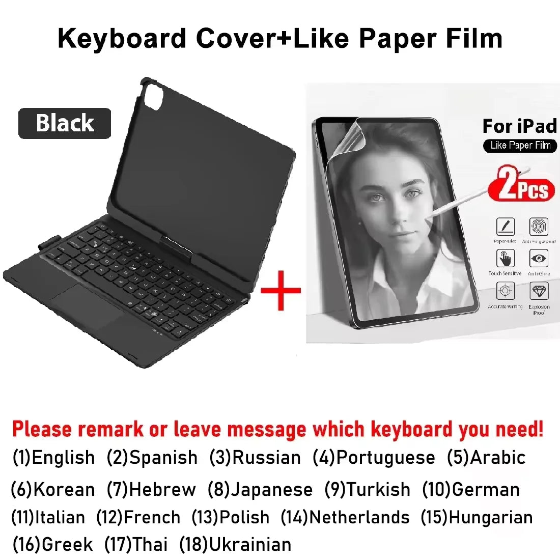 Magic Keyboard Case for iPad – Air 11/13, Pro 11/12.9, iPad 10th/7th-9th Gen, Backlit