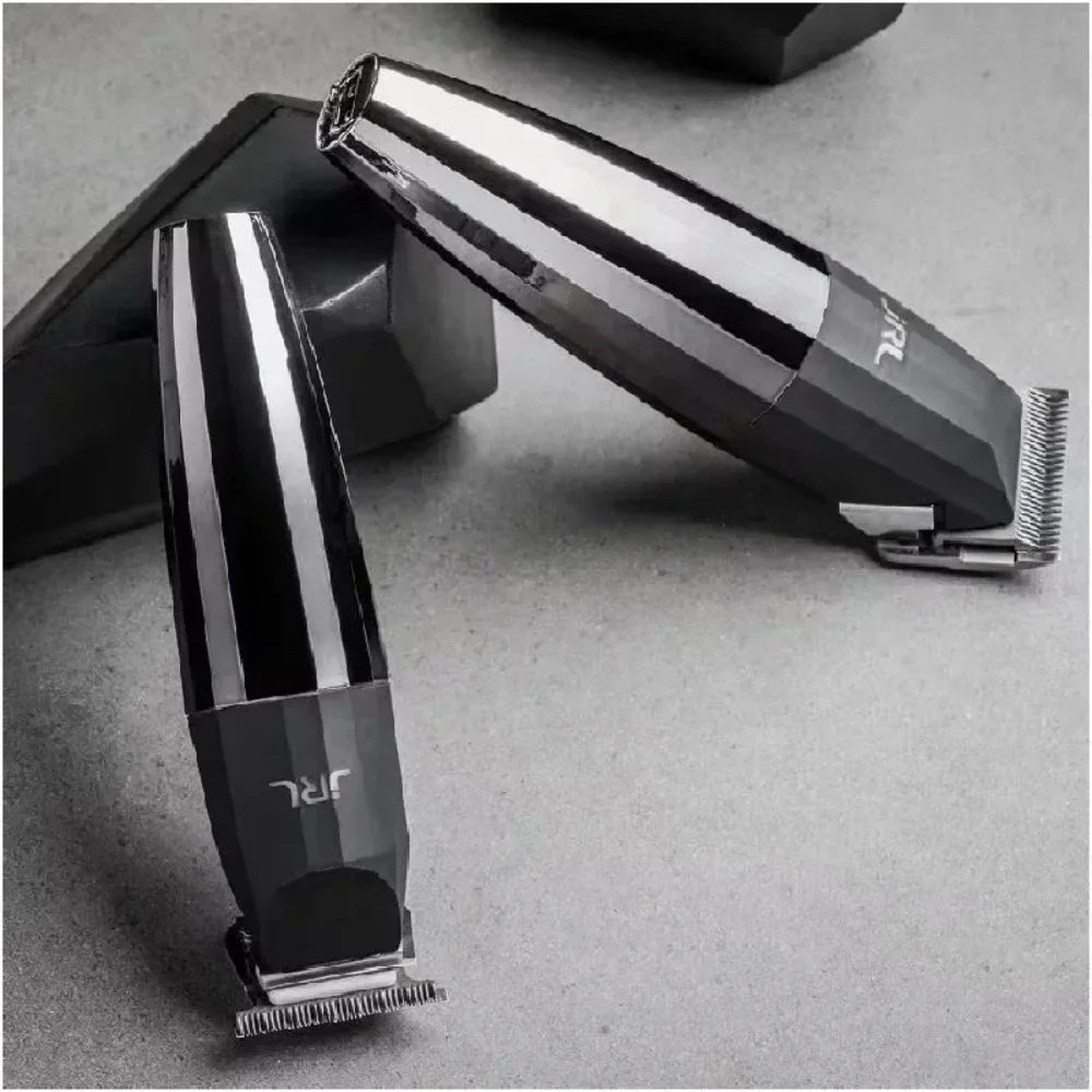 JRL 2020C Professional Hair Clipper & 2020T Trimmer – Cool Blade Technology, LCD Display, Rechargeable | Barber Set