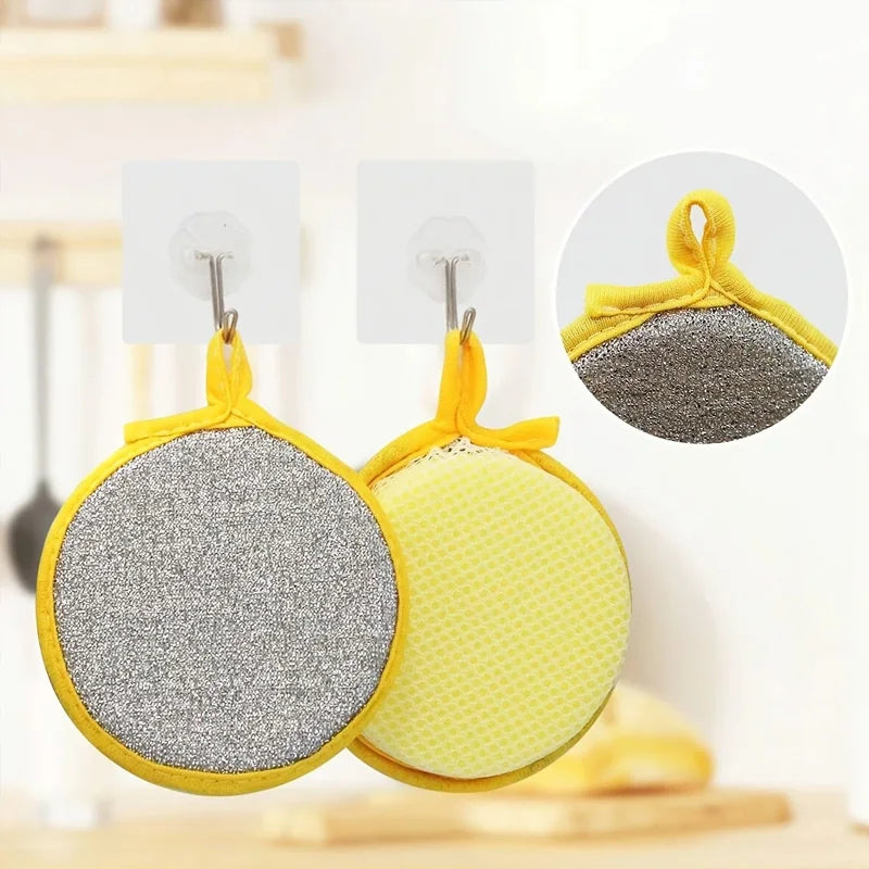 Dual-Sided Non-Scratch Kitchen Sponge Scrubber (10-Pack)